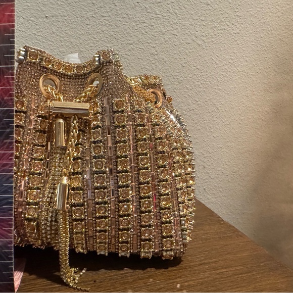 Gold Embellished Women's Bag - Picture 6 of 6